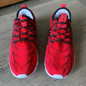 Meinianguan Sneakers Black and Red Men's 42